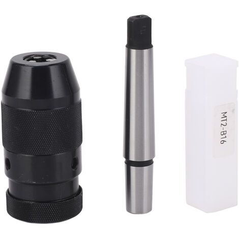 BUNTHAUS Mandrin de perçage autoserrant sans clé B16 de 1 à 13 mm avec rallonge MT2 pour tours et perceuses (1/5)