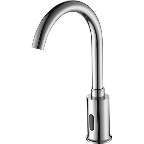 Ahlsen Grifo de inducción automático, tipo de inducción de salida de agua por infrarrojos inteligente para agua fría y caliente (1/4)