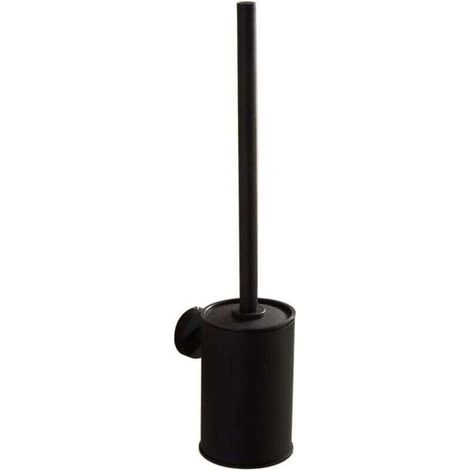 WC Suspendu Noir Support Mural Brosse de Toilette Noir 304 en Acier InoxydableLa taille est 38 9 13 (cm)
