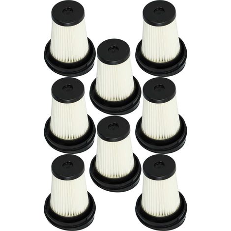 vhbw 8x Flachfaltenfilter kompatibel mit ETA 0449, 3449, 3447, 2449, 1449 Handstaubsauger, Staubsauger - Filterelement