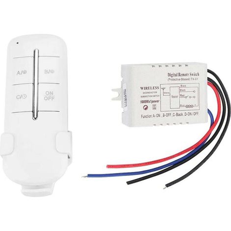 Centralina Telecomando Wirelless Controllo Luce Distanza 30 Mt 1 Ch X 1000 W Max
