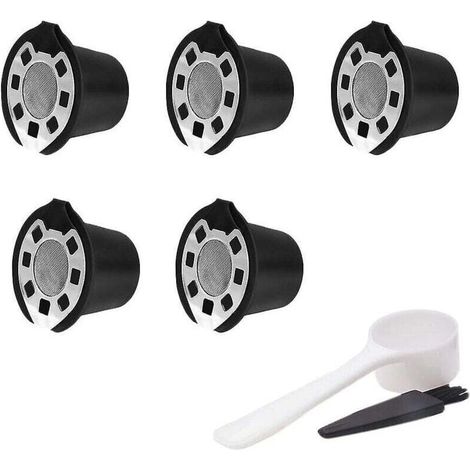 Set mit 5 wiederbefüllbaren Kaffeekapselfiltern aus Edelstahl (1/4)