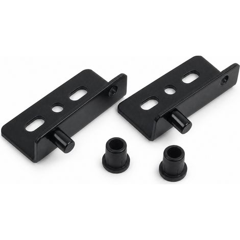 Pivot CT Inox Noir pour Porte en Bois 35 x 33 mm (1/5)