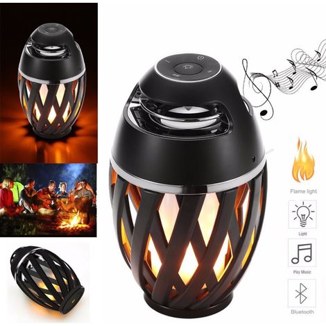 TrAdE Shop Traesio - Cassa Speaker Flame Light Led Bluetooth Portatile Senza Fili Tf Mp3 Bt4.2 - (1/5)