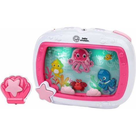 Veilleuse pour bébé BABY EINSTEIN - Rêves de la mer rose - 25 min de réglage de la lumière, du son, de la musique ou des sons apaisants de l'océan. Télécommande incluse. (1/5)
