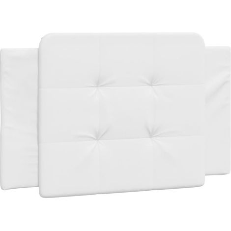 Maison Exclusive - Cuscino Testiera Zadar Bianco 80 cm in Similpelle