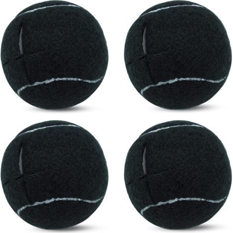 4 palline da tennis pretagliate da utilizzare come base per le gambe dei mobili e per proteggere il pavimento. (1/5)