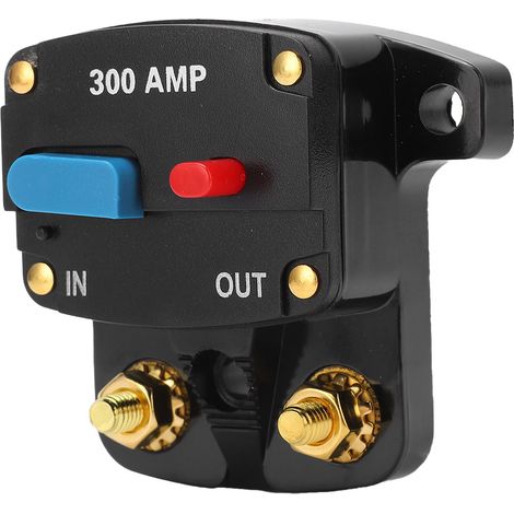 300A manueller Leitungsschutzschalter für Autoradios, Inline-Sicherungshalter, manuelle Rückstellung, Autoradio, Boot, LKW, Bus, Wechselrichter. (1/5)