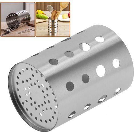 Organisateur d'ustensiles de cuisine en acier inoxydable pour ranger tiroirs, plans de travail et vaisselle. (1/5)