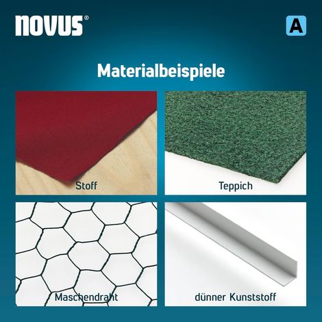 Novus Feindrahtklammern Typ A 6 mm 800 Stück Tacker