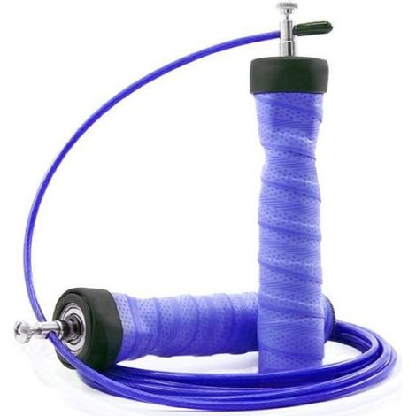 Corde A Sauter - Câble Acier 300 Cm - Poignées Pivotantes À Roulements À Billes - Pour Fitness Et Boxe - 1 Pièce