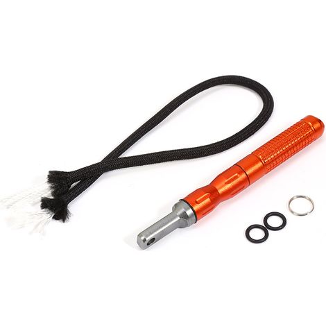 Lot de 2 pierres à feu en magnésium allié étanches orange, équipement EDC survie extérieur, outil CNC pocket. (1/5)