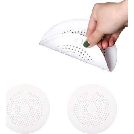 2er-Packung Silikon-Spülbeckensiebe mit Saugnapf, Haarsieb für Dusche, Küchenspülbeckensieb (1/5)