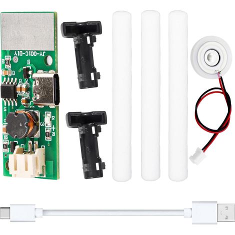 module humidificateur, Type-c USB interrupteur tactile atomiseur humidificateur module 5V atomiseur à ultrasons brumisateur avec support coton-tige USB vers câble Type-c (1/5)