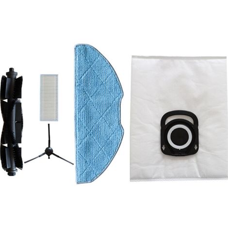 Compatible avec les accessoires pour aspirateur robot Tefal X Plomer Series 75 S+ RG8597W : brosse rotative, brosse latérale et filtre. (1/4)