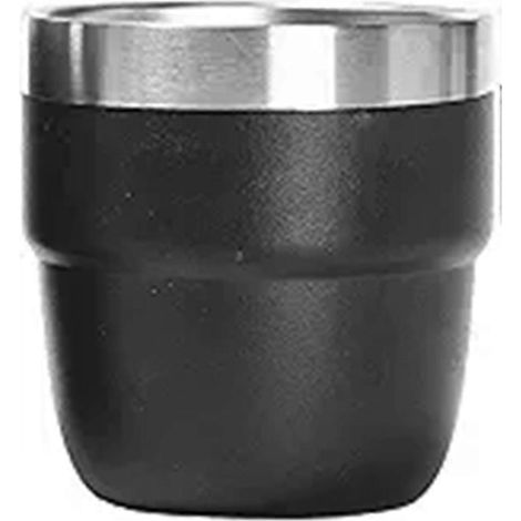 Deux tasses à expresso/café empilables de 120 ml (4 oz), en acier inoxydable, tasses portables pour la maison et la voiture. (1/4)