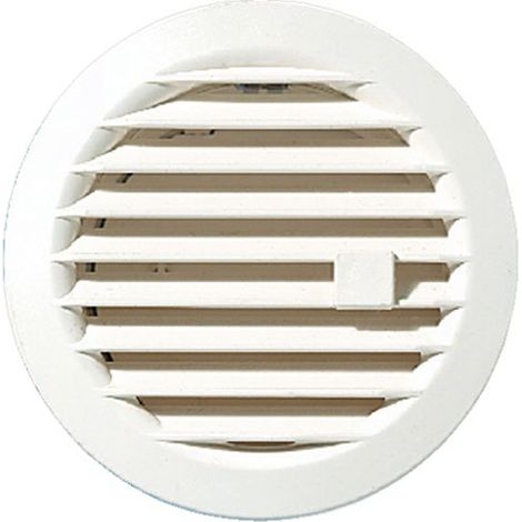 Rejilla redonda ajustable con clip de mosquitera de 0-48cm², diámetro 97mm, blanca - Autogyre