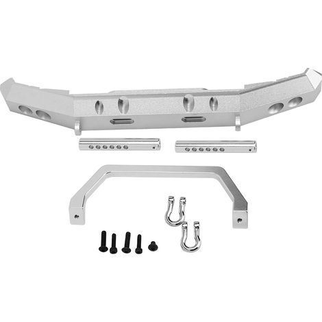 Pare-chocs avant en alliage d'aluminium pour RGT 1/10 Truck Overland Rock Cruiser EX86100 - Accessoires de rechange et amélioration (Argent B R86025S) (1/5)
