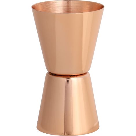 Jigger aus Edelstahl, 30/45 ml, für Cocktails, doppelseitiger Messbecher für Unzen und Milliliter (1/5)