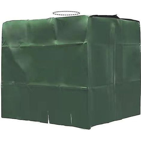 Housse extérieure IBC 1000L imperméable, anti-poussière et isolante thermique, protection contre les intempéries pour réservoir 1m³. (1/2)