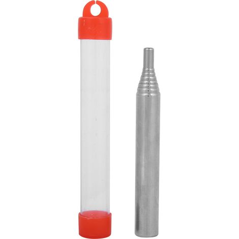Soufflet à feu flexible en acier inoxydable, tube de soufflage manuel, outil de cuisson pour camping extérieur (Rouge) (1/5)