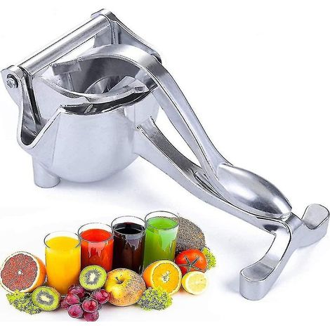 Presse-citron, presse-fruits manuel en acier inoxydable, robuste, en alliage d'aluminium. (1/5)