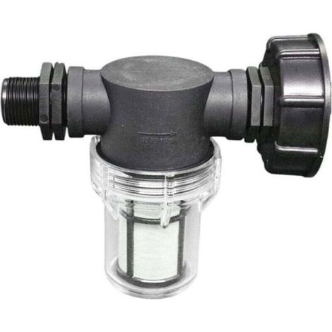 Connecteur de fût IBC - - 16.3x14x14 cm - Filtre intégré - Filetage 1/2 pouce - Filetage 3/4 pouce (1/4)