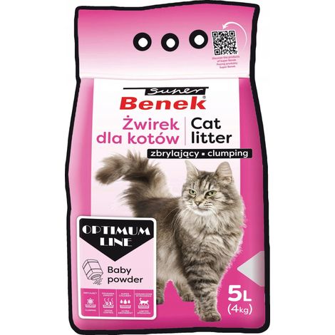 Super Benek Optimum Line klumpende Katzenstreu 5 l