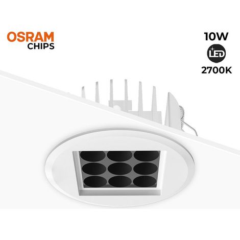 Downlight Led 10W 24º UGR18 Osram Chip