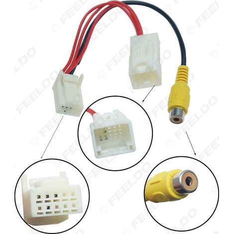 Compatible avec la caméra de recul Dongfeng Fengguang 330/350, le système de navigation d'origine du véhicule et le câble adaptateur vidéo de la caméra de recul.