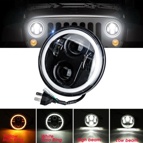 Runder LED-Scheinwerfer mit Halo-Effekt, 5,75 Zoll Durchmesser. (1/3)
