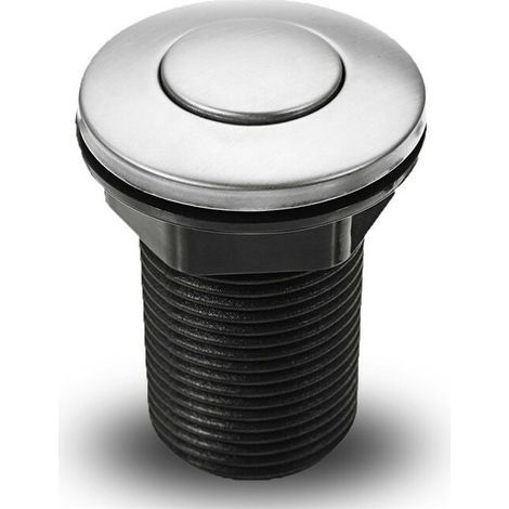 32 mm schwarzer pneumatischer Drucktaster für Badewanne, Whirlpool, Abfluss, Abwasser (1/5)