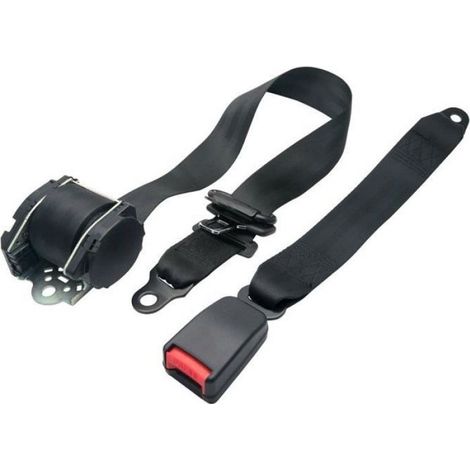 Ceinture de Sécurité 3 Point Rétractable - Réglable Universel Voiture Siège 3.3M (1/4)