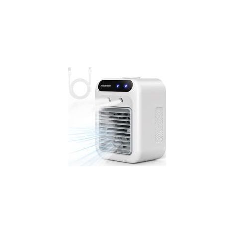 Ventilateur portable et silencieux, capacité de 500 ml, deux vitesses, deux modes de brumisation, mini-ventilateur — idéal pour les chambres et les bureaux. (1/4)