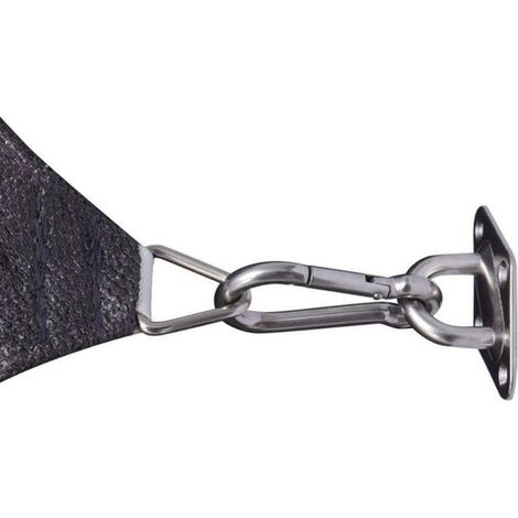 Accessoires pour voile d'ombrage en acier inoxydable Vis pour panier à fleurs Vis pour crochet à ressort Autotaraudage pour filet d'ombrage - 4 jeux (1/2)
