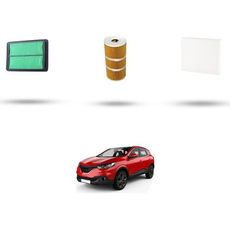 Kit tagliando 3 filtri compatibile con Renault Kadjar (HFE) 1.6 dCI 96kw dal 2015 (1/5)
