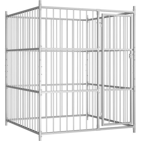 Recinto/gabbia da esterno per cani 150 x 150 x 185 cm 020000339