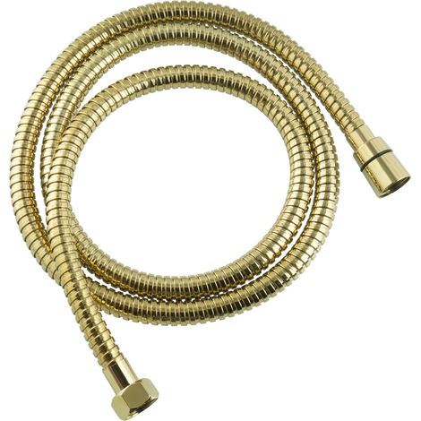 PaulGurkes Brauseschlauch Duschschlauch Gold Nostalgie Retro