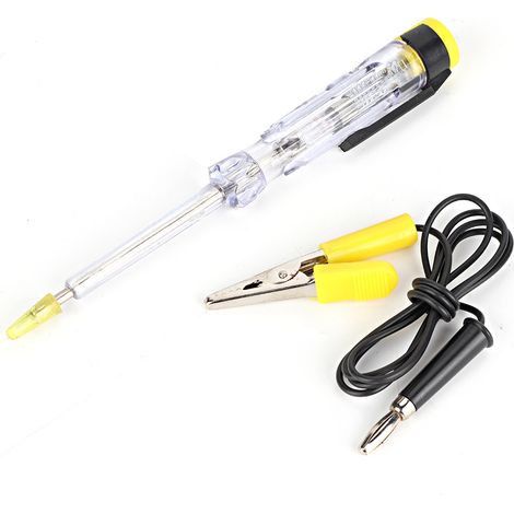 Testeur de circuit auto, sonde lumineuse, lampe de test de tension, détecteur à pointe en cuivre (1/5)