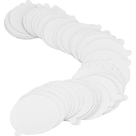 Passoire de douche jetable anti-cheveux, 50 pièces rondes de 9 x 9 cm. (1/5)