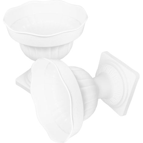Lot de 2 Jardinières Romaines en Plastique 30 CM Pots de Fleurs Décoratifs pour Mariage et Jardin Conteneurs de Plantes pour Porche et Entrée Pots Résistants pour Extérieur et (1/5)