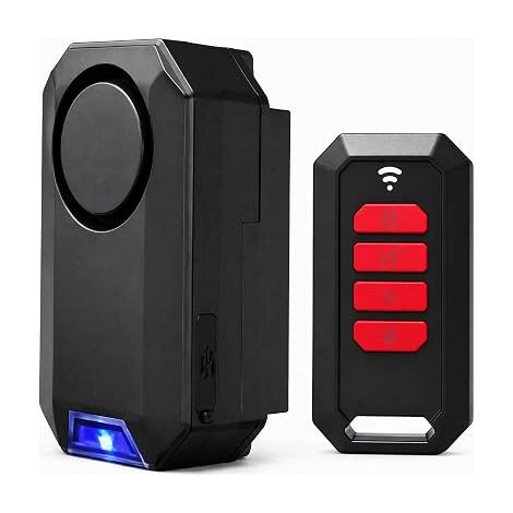 Alarme Antivol sans Fil,Alarme Rechargeable pour Moto Télécommande (1/5)