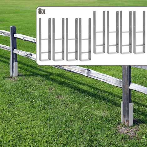 Randaco Pfostenanker für den Außenbereich – extra robust, witterungsbeständig und ideal für Holzpfosten im Garten - 111mm 8x