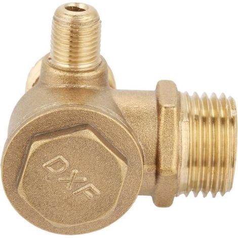 Clapet anti-retour en laiton 3 voies pour compresseur d'air (1/4)