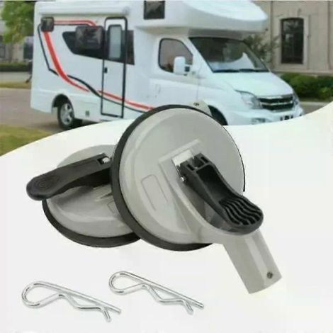 Lot de 2 ventouses pour camping-car compatibles avec le support de pare-soleil Thule Omnistor. Accessoires et ventouses pour camping-car. (1/4)