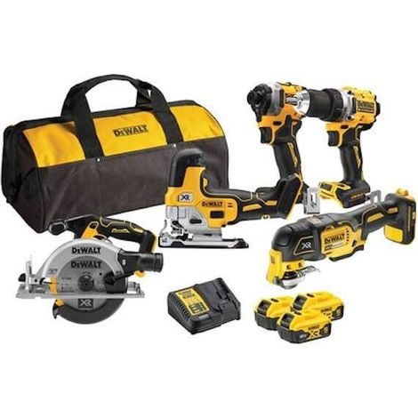 DeWalt DCK502P3 Kit Combo Giallo con 5 Utensili Elettrici