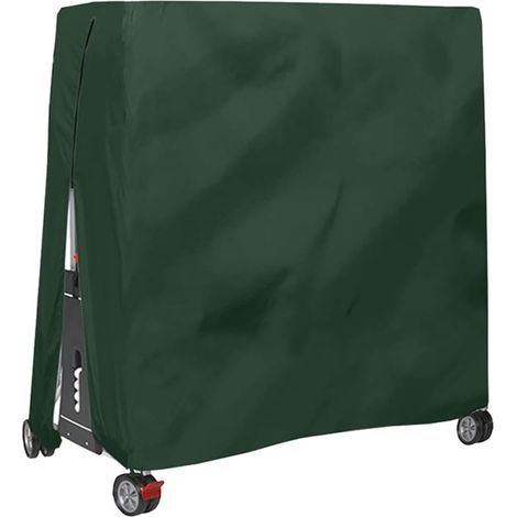 Abdeckung für Tischtennisplatte, wasserdicht, windbeständig, UV-resistent, strapazierfähiges Oxford-Gewebe, Schutzplane für Tischtennis, mit Reißverschluss und verstellbarem Kordelzug (1/5)
