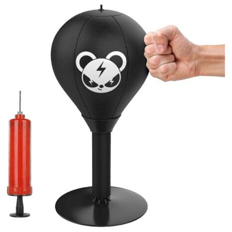 Sac de frappe anti-stress de bureau avec ventouses puissantes pour un soulagement efficace du stress - Ours (1/3)