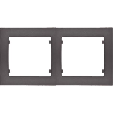 IRIS PLUS  Cornice 2 elementi orizzontali antracite cosso BJC 18012-AC