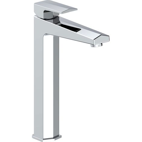 Signature Geo Tall Basin Mixer Tap Deck Mounted - Chrome